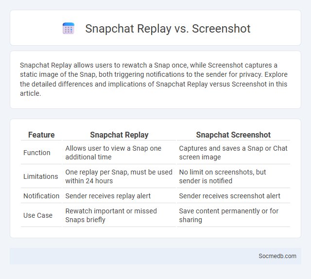 Snapchat Replay vs. Screenshot - What is The Difference?