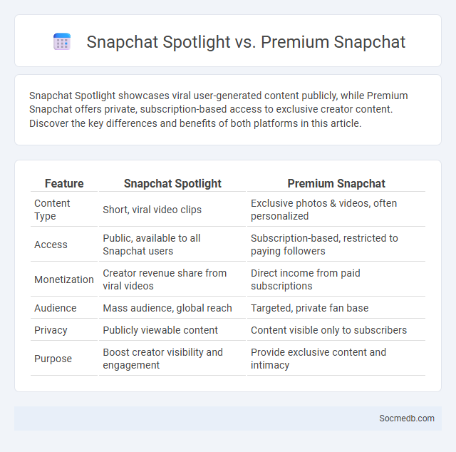 Snapchat Spotlight vs. Premium Snapchat - What is The Difference?