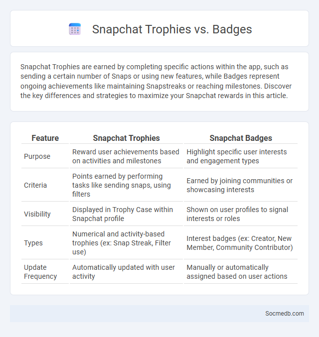 Snapchat Trophies vs. Badges - What is The Difference?