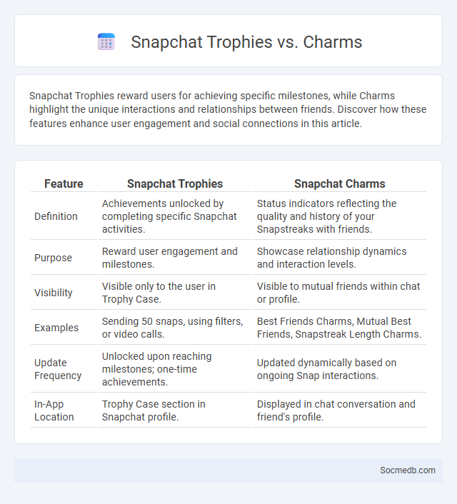 Snapchat Trophies vs. Charms - What is The Difference?
