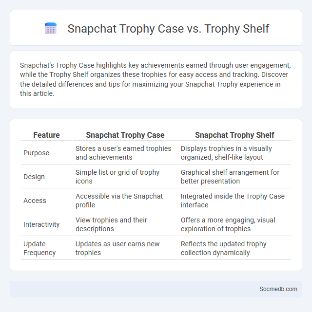 Snapchat Trophy Case vs. Trophy Shelf - What is The Difference?