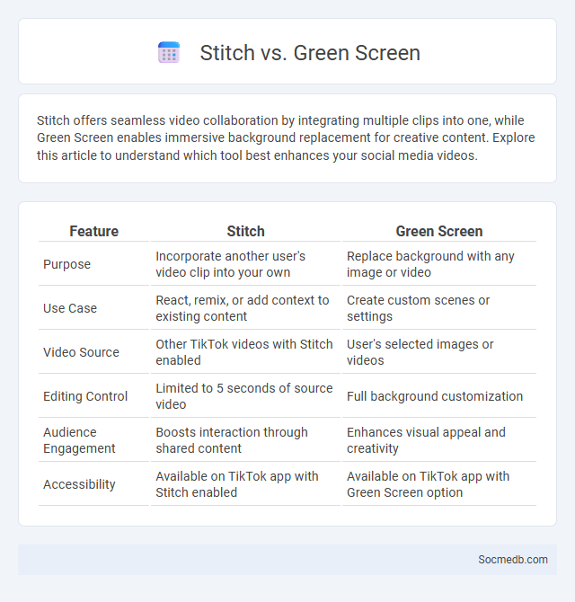 Stitch vs. Green Screen - What is The Difference?