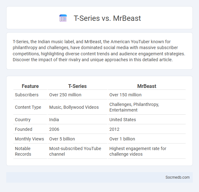 T-Series vs. MrBeast - What is The Difference?