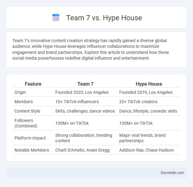 Team 7 vs. Hype House - What is The Difference?