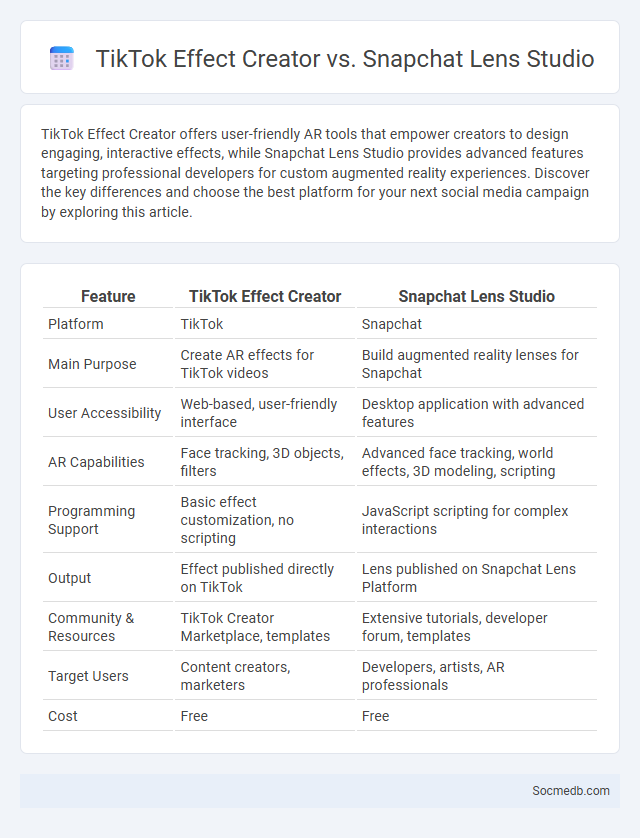TikTok Effect Creator vs. Snapchat Lens Studio - What is The Difference?