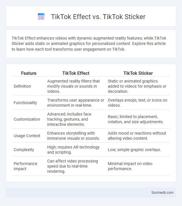TikTok Effect vs. TikTok Sticker - What is The Difference?