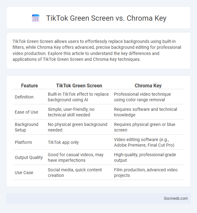 TikTok Green Screen vs. Chroma Key - What is The Difference?