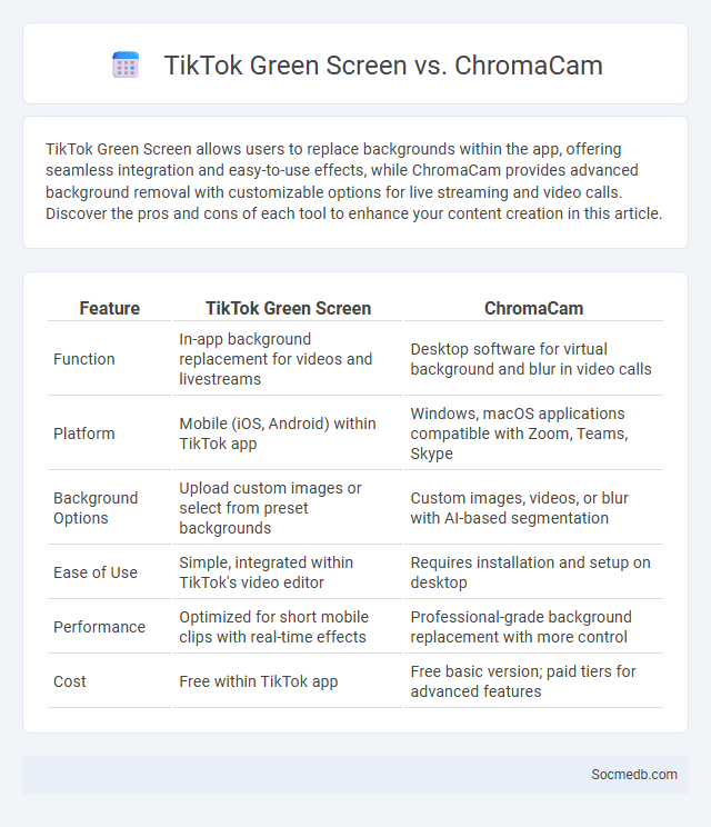 TikTok Green Screen vs. ChromaCam - What is The Difference?