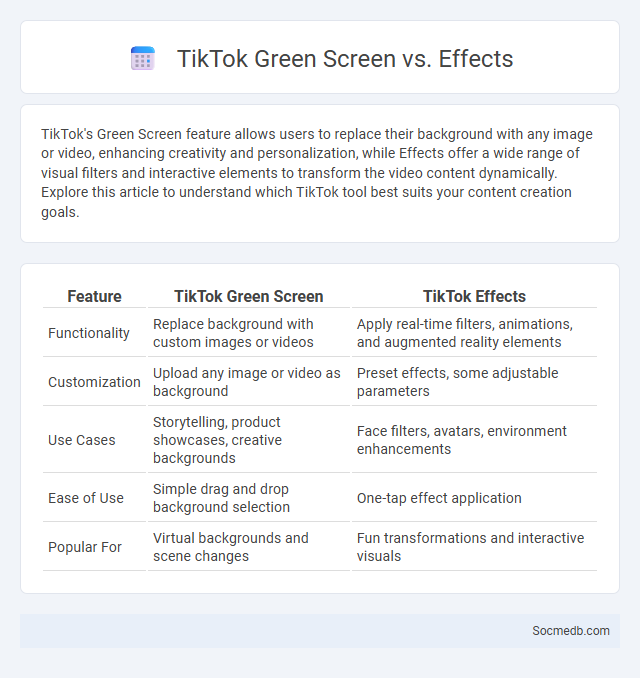 TikTok Green Screen vs. Effects - What is The Difference?