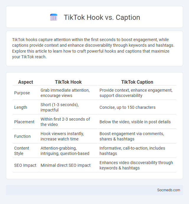 TikTok Hook vs. Caption - What is The Difference?