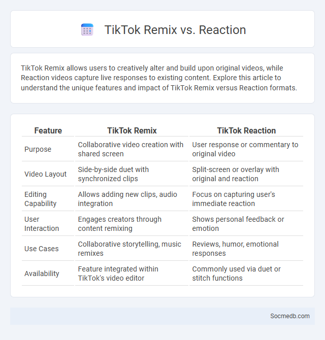 TikTok Remix vs. Reaction - What is The Difference?