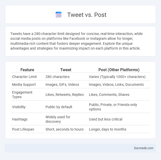 Tweet vs. Post - What is The Difference?