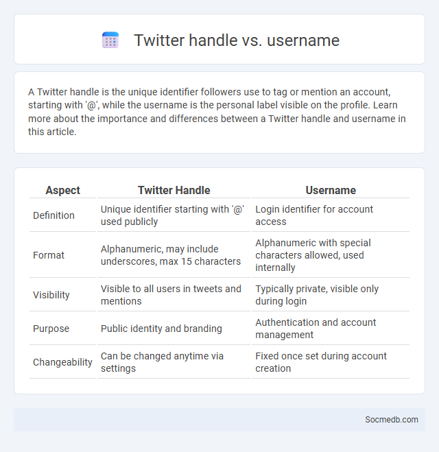 Twitter handle vs. username - What is The Difference?