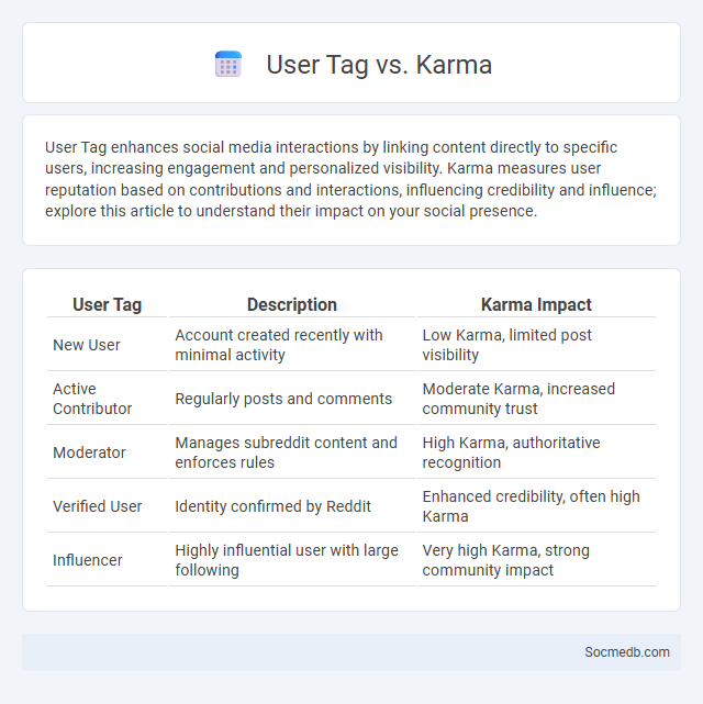 User Tag vs. Karma - What is The Difference?