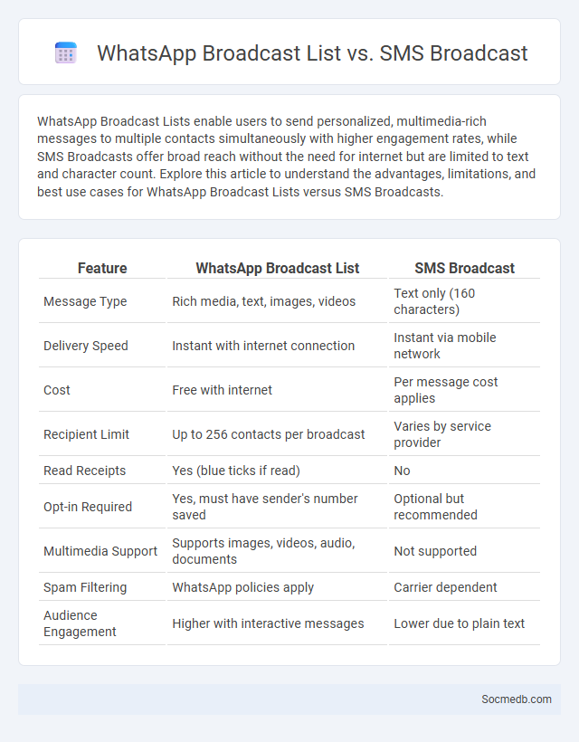 WhatsApp Broadcast List vs. SMS Broadcast - What is The Difference?