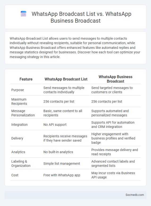 WhatsApp Broadcast List vs. WhatsApp Business Broadcast - What is The Difference?
