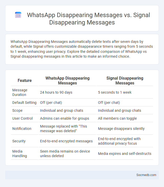 WhatsApp Disappearing Messages vs. Signal Disappearing Messages - What is The Difference?