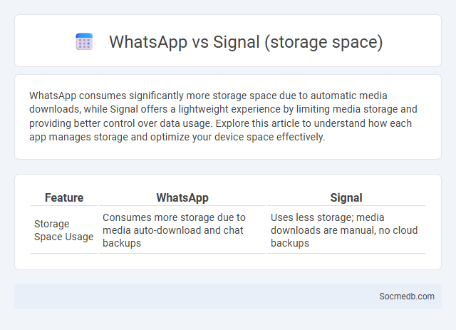 WhatsApp vs Signal (storage space) - What is The Difference?