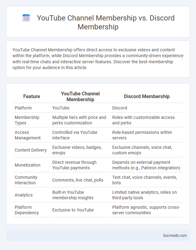 YouTube Channel Membership vs. Discord Membership - What is The Difference?