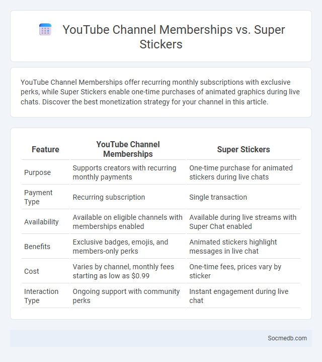 YouTube Channel Memberships vs. Super Stickers - What is The Difference?