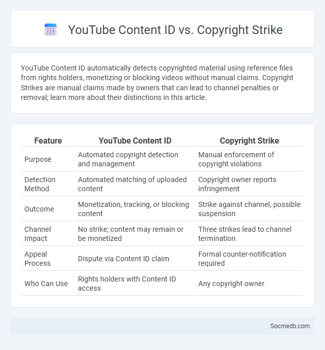 YouTube Content ID vs. Copyright Strike - What is The Difference?