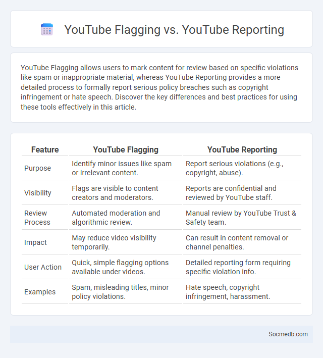 YouTube Flagging vs. YouTube Reporting - What is The Difference?