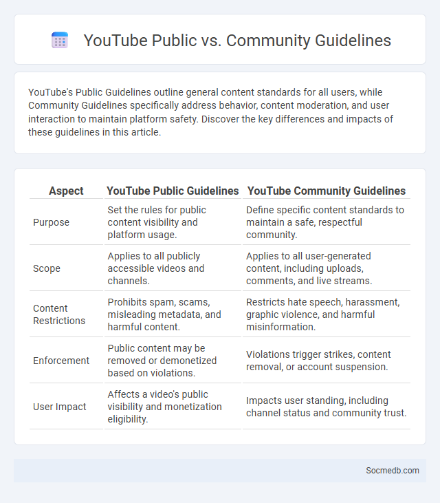 YouTube Public vs. Community Guidelines - What is The Difference?