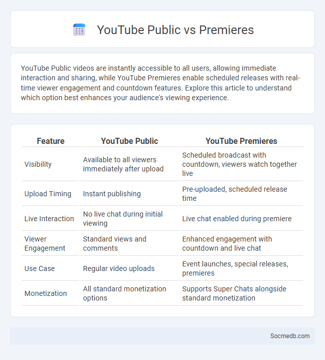 YouTube Public vs Premieres - What is The Difference?