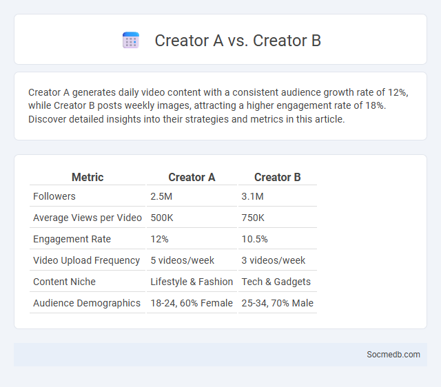 Creator A vs. Creator B - What is The Difference?