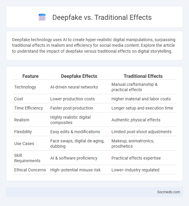 Deepfake vs. Traditional Effects - What is The Difference?