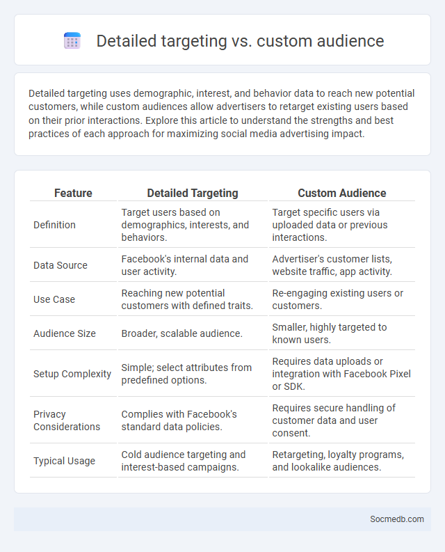 Detailed targeting vs. custom audience - What is The Difference?
