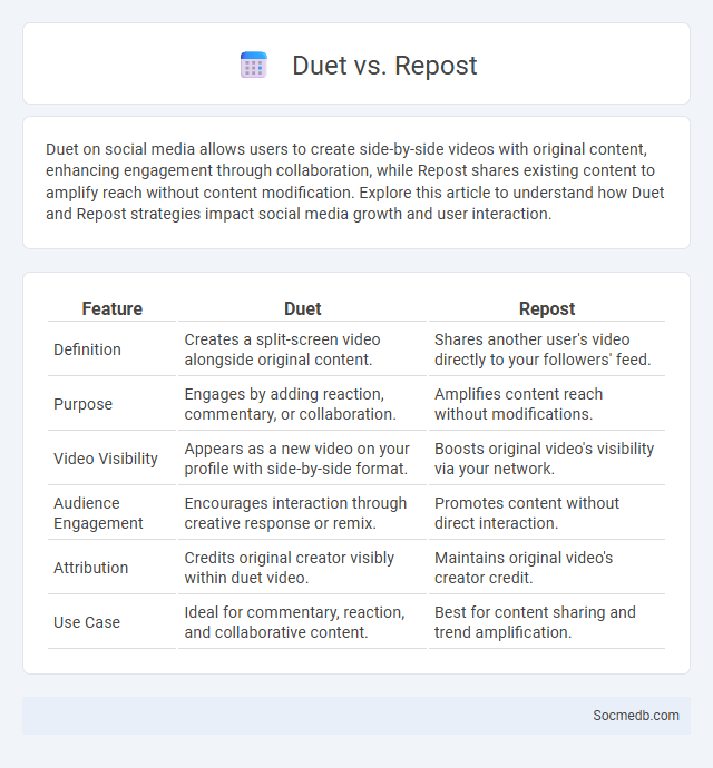 Duet vs. Repost - What is The Difference?