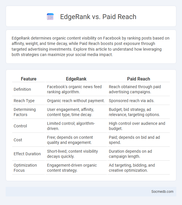 EdgeRank vs. Paid Reach - What is The Difference?
