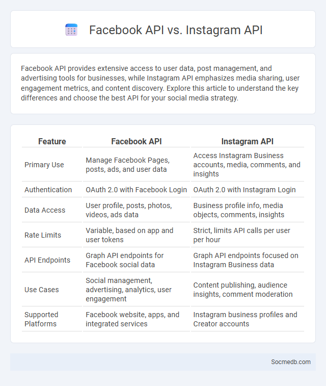 Facebook API vs. Instagram API - What is The Difference?