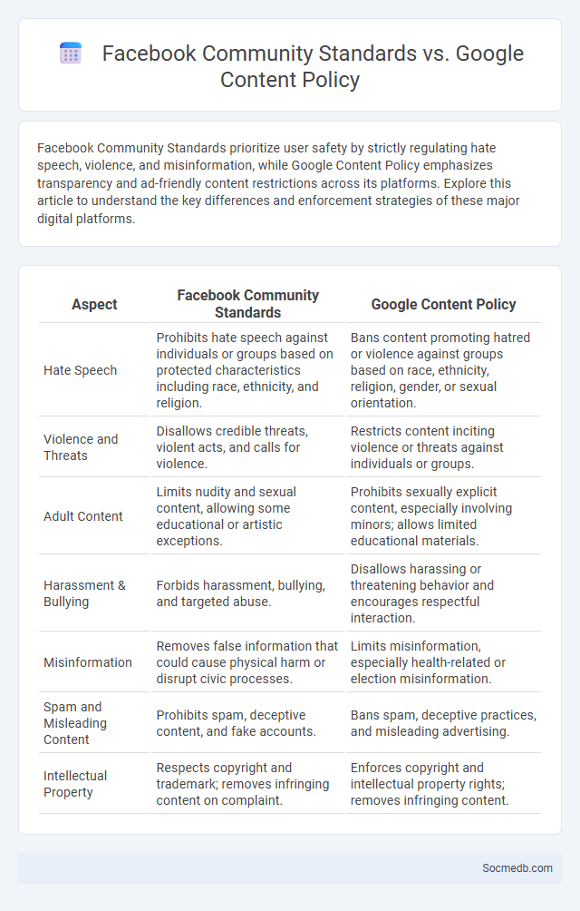 Facebook Community Standards vs. Google Content Policy - What is The Difference?