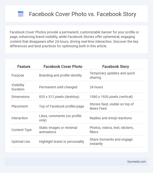 Facebook Cover Photo vs. Facebook Story - What is The Difference?
