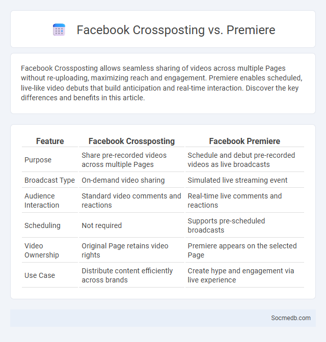 Facebook Crossposting vs. Premiere - What is The Difference?