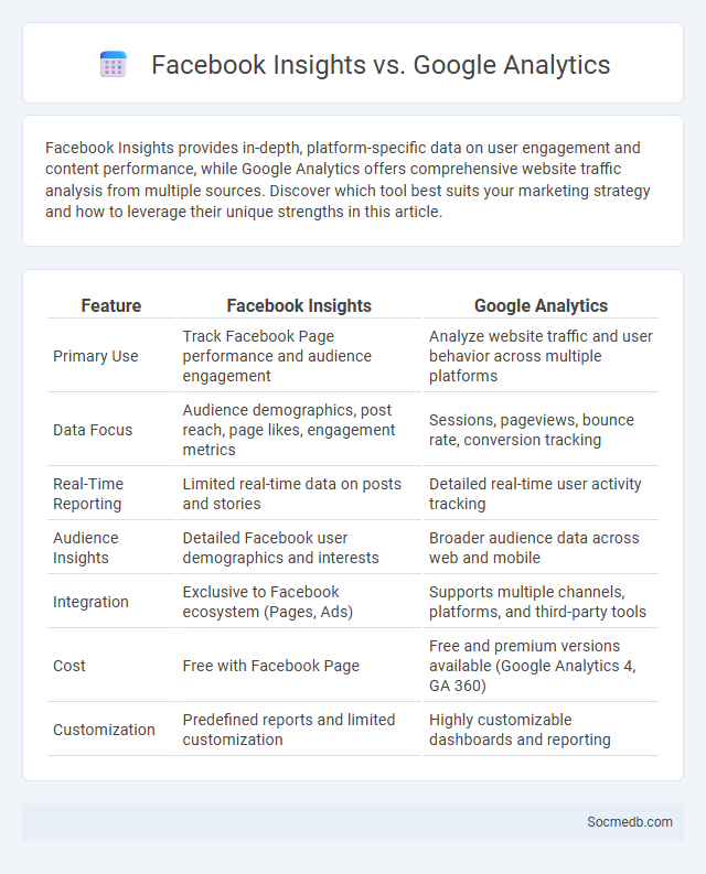 Facebook Insights vs. Google Analytics - What is The Difference?