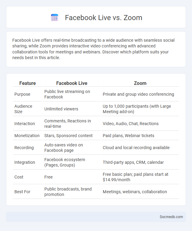 Facebook Live vs. Zoom - What is The Difference?
