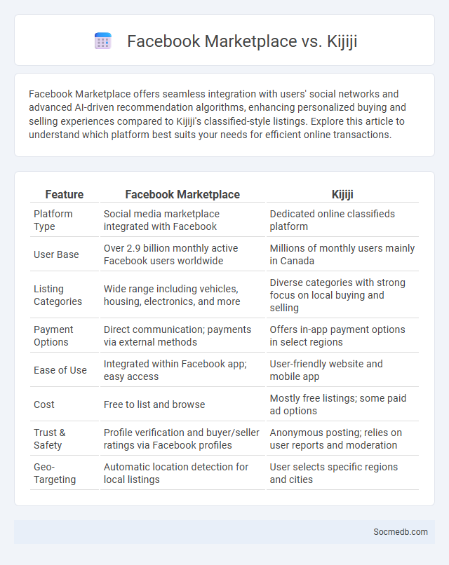 Facebook Marketplace vs. Kijiji - What is The Difference?