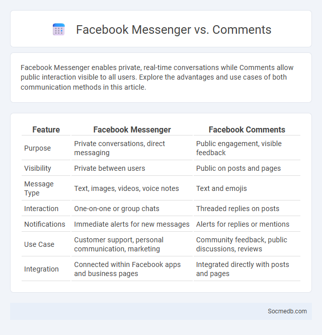 Facebook Messenger vs. Comments - What is The Difference?