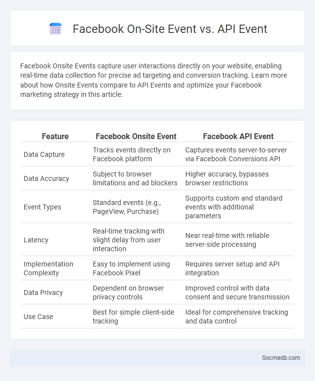 Facebook On-Site Event vs. API Event - What is The Difference?