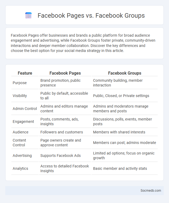 Facebook Pages vs. Facebook Groups - What is The Difference?