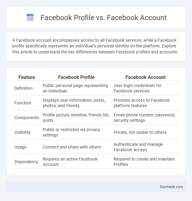 Facebook Profile vs. Facebook Account - What is The Difference?