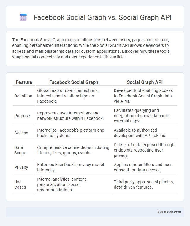 Facebook Social Graph vs. Social Graph API - What is The Difference?