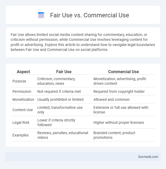 Fair Use vs. Commercial Use - What is The Difference?