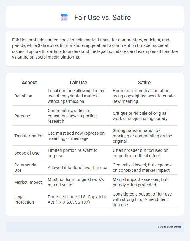 Fair Use vs. Satire - What is The Difference?