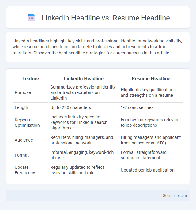 LinkedIn Headline vs. Resume Headline - What is The Difference?