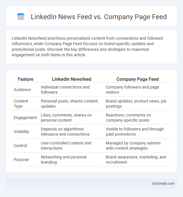 LinkedIn News Feed vs. Company Page Feed - What is The Difference?