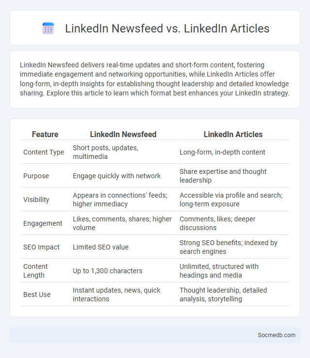 LinkedIn Newsfeed vs. LinkedIn Articles - What is The Difference?